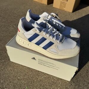 Adidas Run 84 Men's‎ Sneakers White/Blue Size 12 NIB (IH8021)